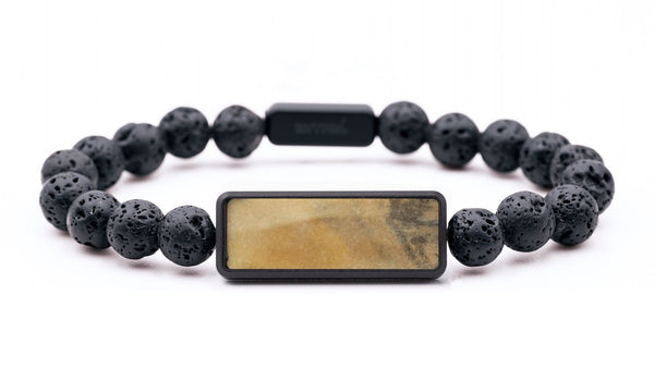 Lava Bead Wood Bracelet - Tania (Wood Burl, 765913)