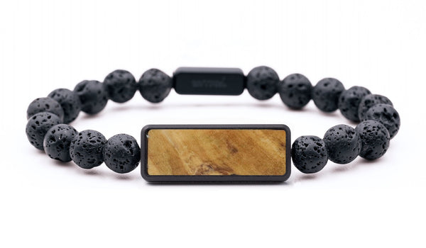 Lava Bead Wood Bracelet - Hannah (Wood Burl, 765914)