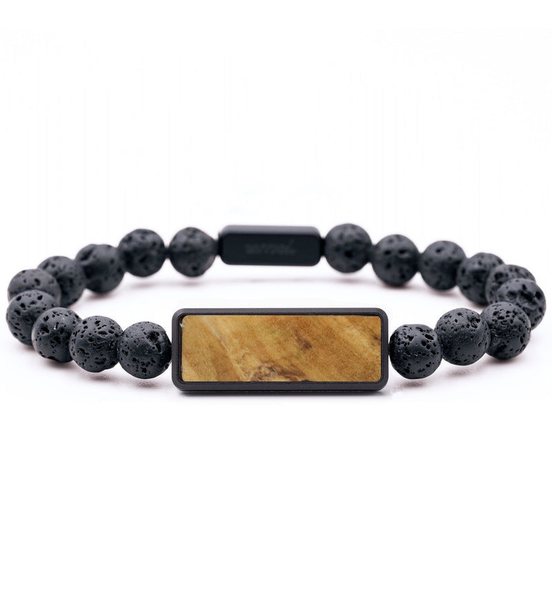Lava Bead Wood Bracelet - Hannah (Wood Burl, 765914)