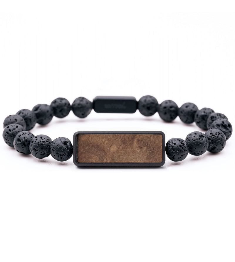 Lava Bead Wood Bracelet - Tiffany (Wood Burl, 765915)
