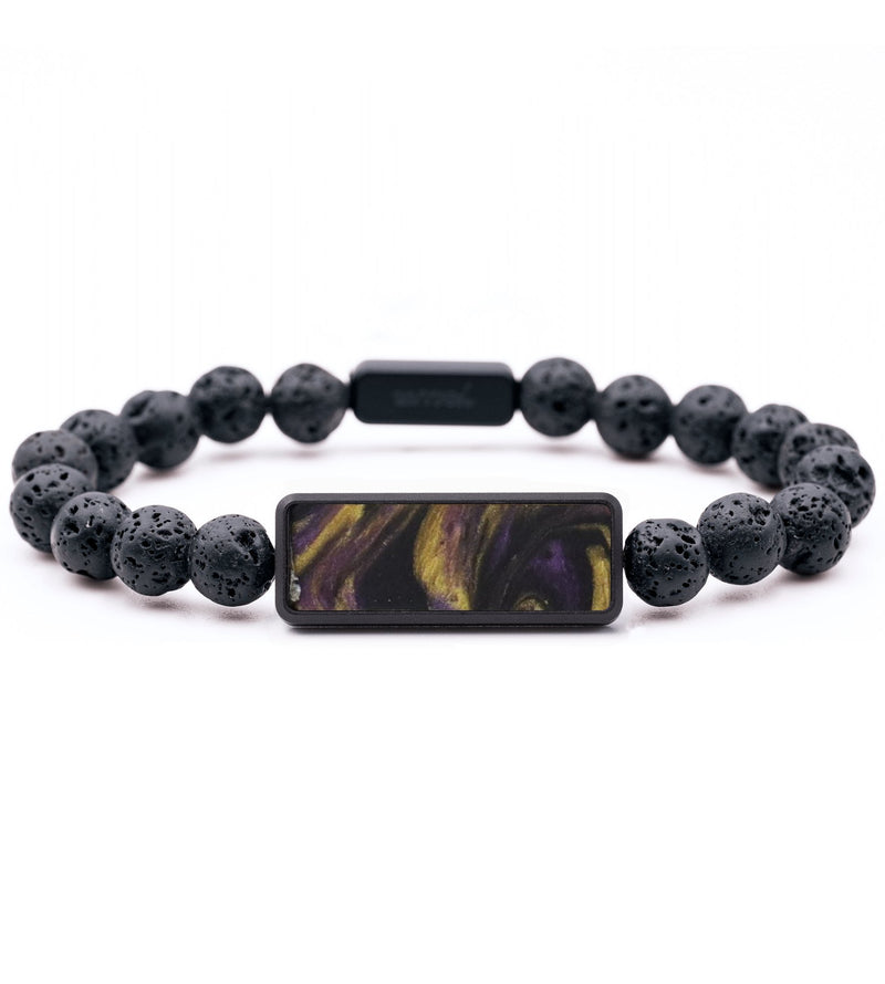 Lava Bead ResinArt Bracelet - Hubert (Purple, 766364)