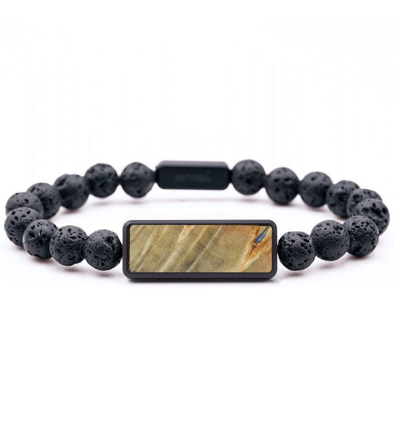Lava Bead Wood Bracelet - Tyson (Wood Burl, 766566)
