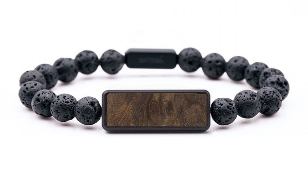 Lava Bead Wood Bracelet - Abram (Wood Burl, 766606)