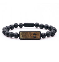 Lava Bead Wood Bracelet - Penelope (Wood Burl, 766613)
