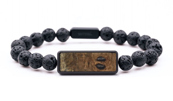 Lava Bead Wood Bracelet - Penelope (Wood Burl, 766613)