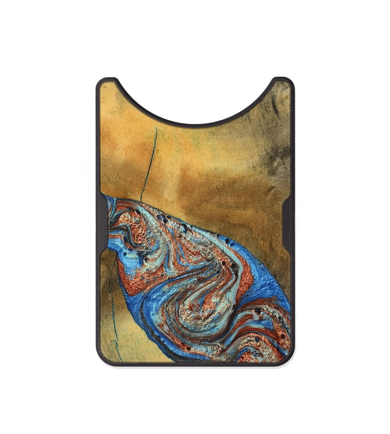 Alloy Wood Wallet - Bart (Teal & Gold, 769777)