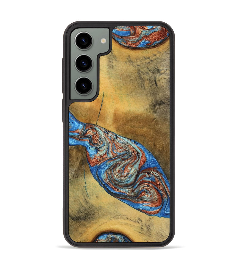 Galaxy S23 Plus Wood Phone Case - Bart (Teal & Gold, 769777)
