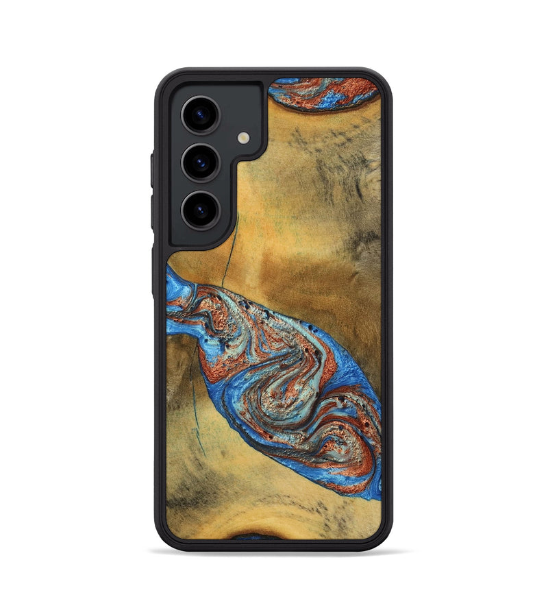 Galaxy S24 Wood Phone Case - Bart (Teal & Gold, 769777)