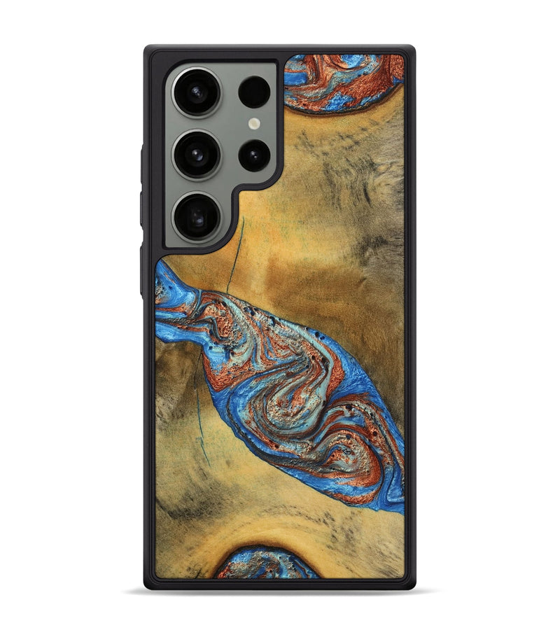 Galaxy S24 Ultra Wood Phone Case - Bart (Teal & Gold, 769777)