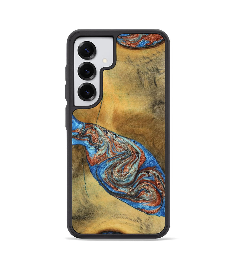 Galaxy S25 Wood Phone Case - Bart (Teal & Gold, 769777)