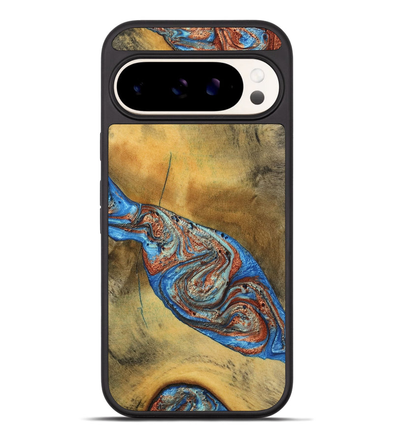 Pixel 9 Pro XL Wood Phone Case - Bart (Teal & Gold, 769777)