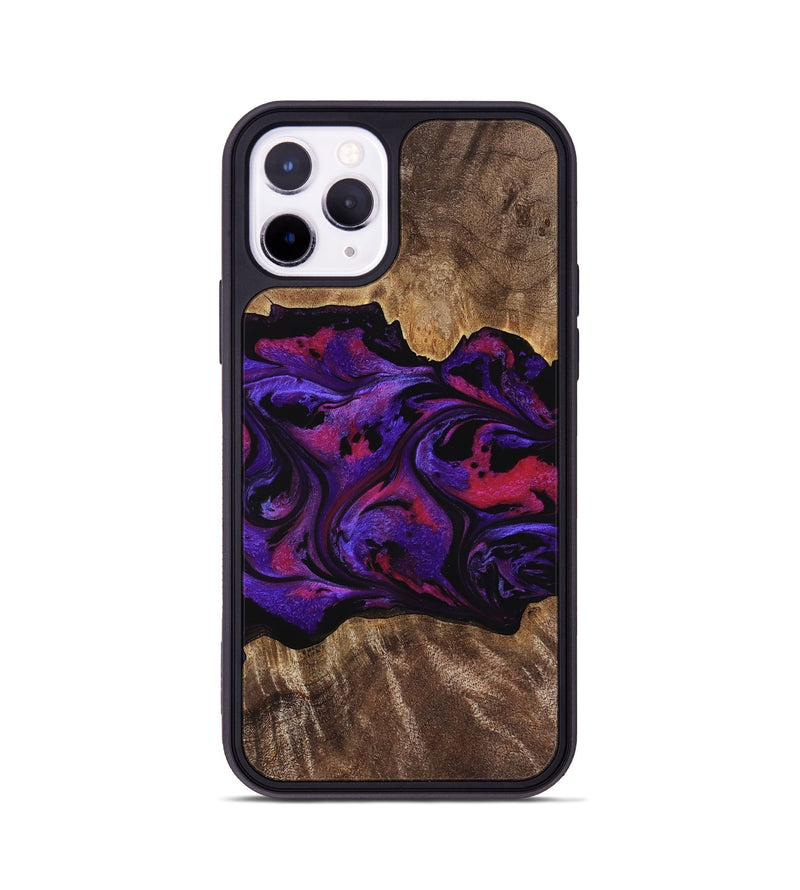 iPhone 11 Pro Wood Phone Case - Altha (Purple, 771501)