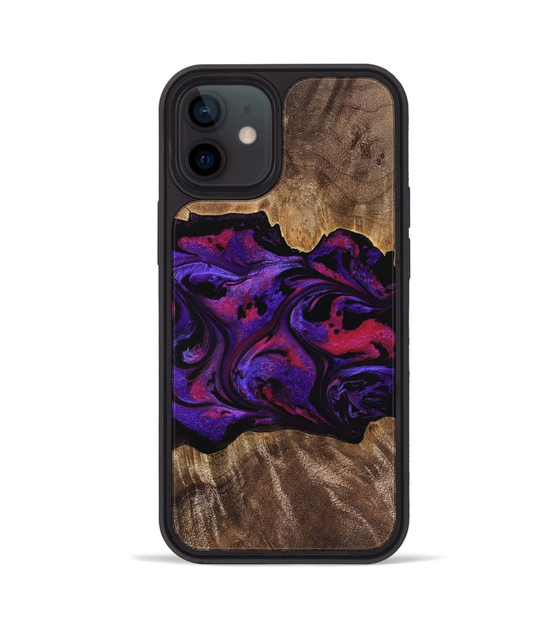 iPhone 12 Wood Phone Case - Altha (Purple, 771501)