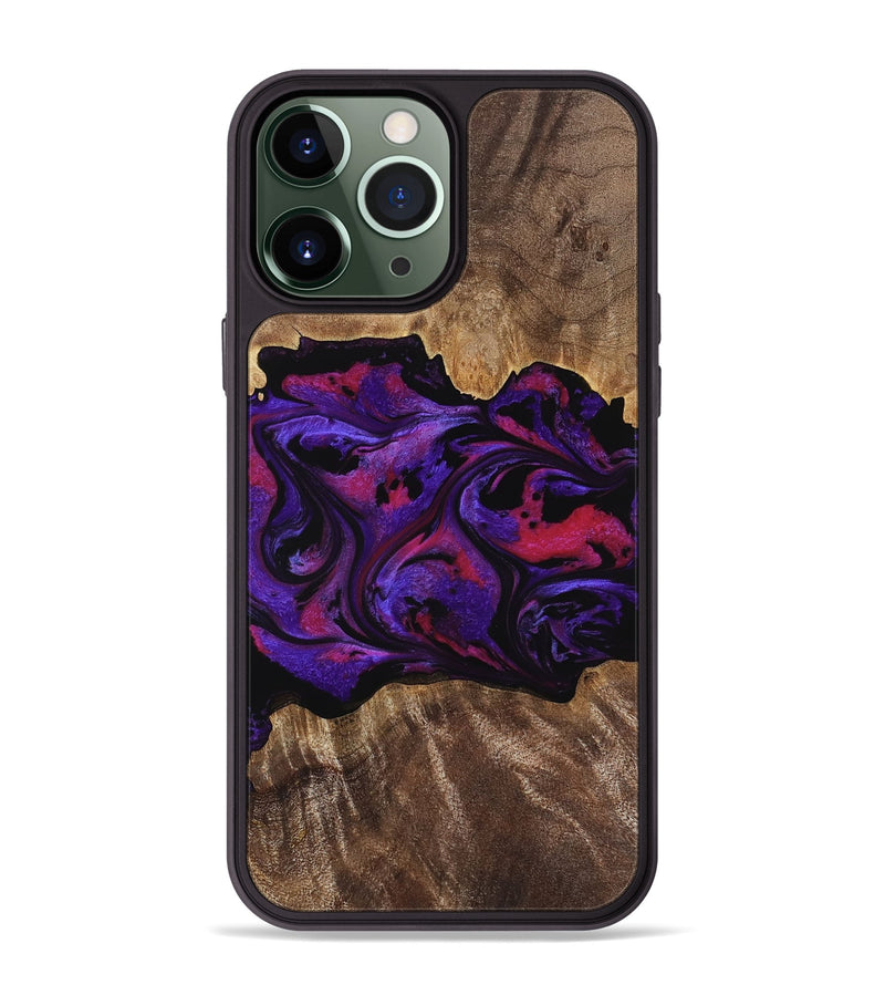 iPhone 13 Pro Max Wood Phone Case - Altha (Purple, 771501)