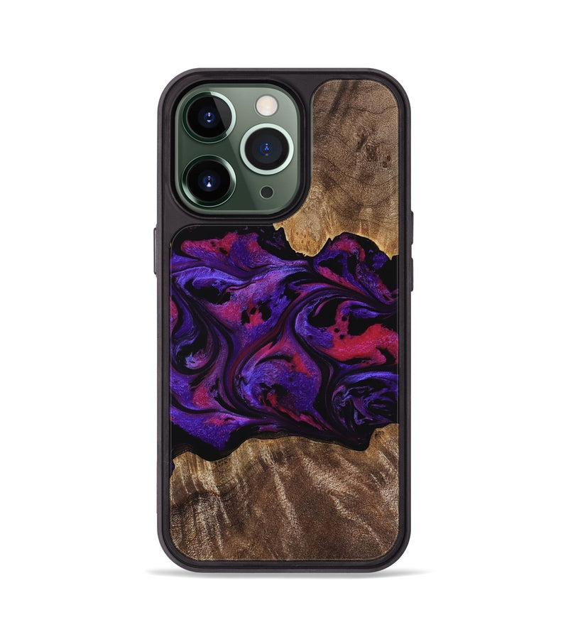 iPhone 13 Pro Wood Phone Case - Altha (Purple, 771501)