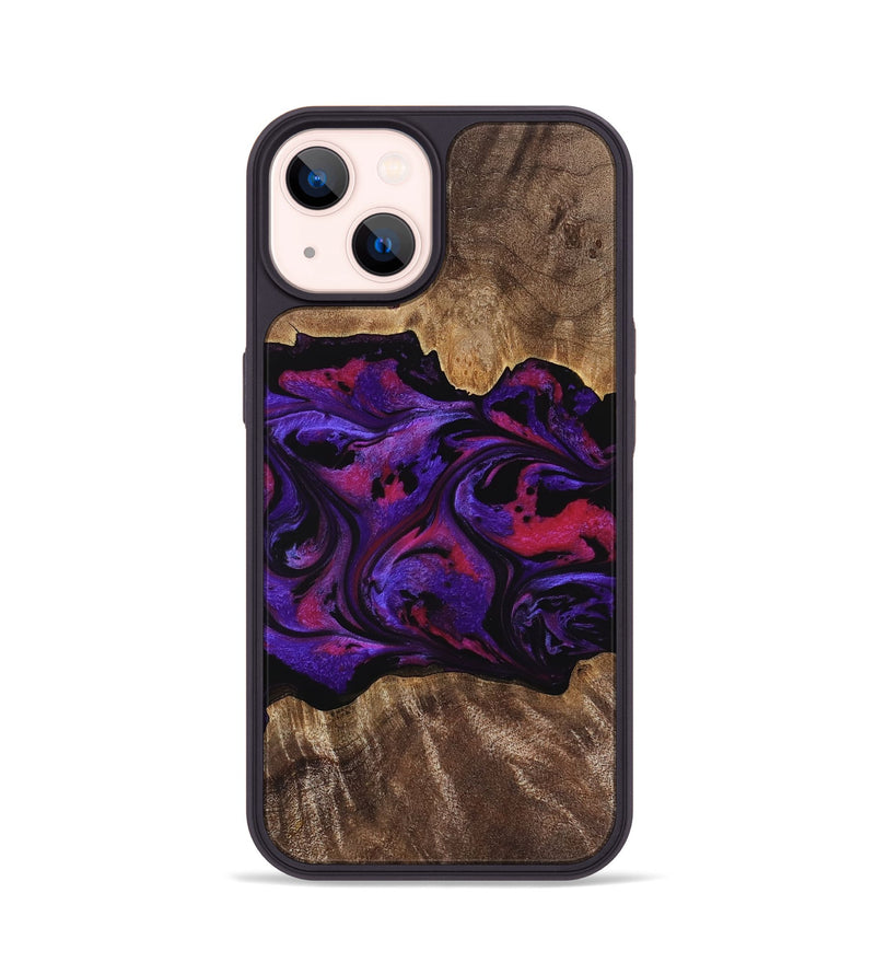 iPhone 14 Wood Phone Case - Altha (Purple, 771501)