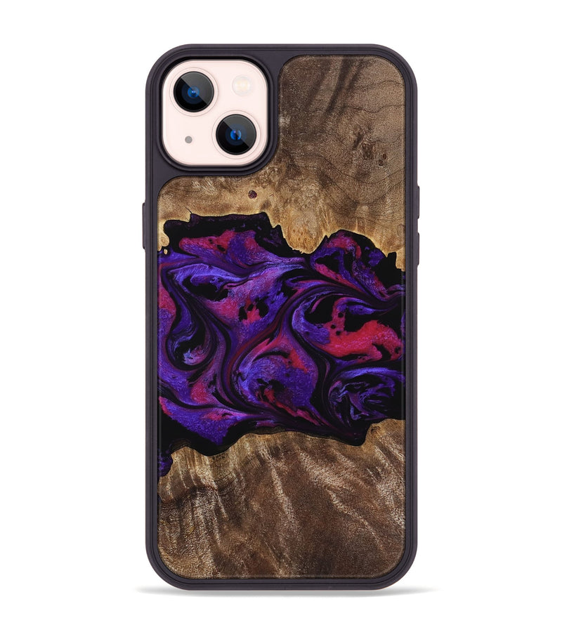 iPhone 14 Plus Wood Phone Case - Altha (Purple, 771501)