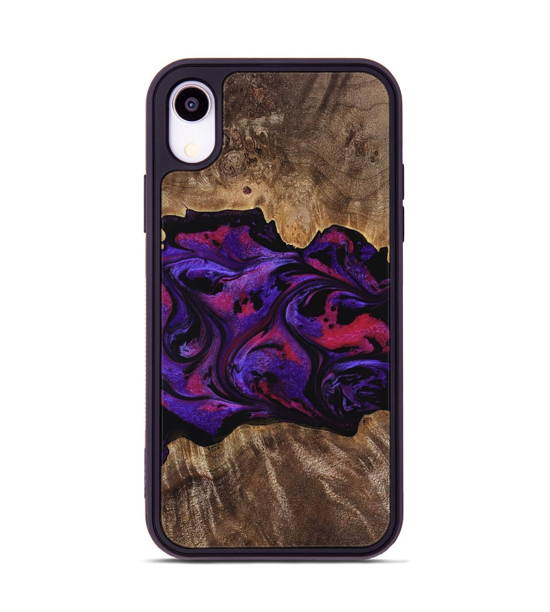 iPhone Xr Wood Phone Case - Altha (Purple, 771501)