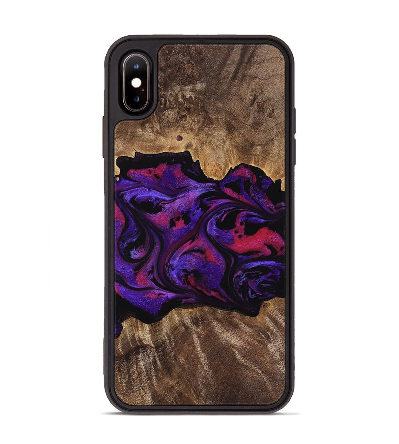 iPhone Xs Max Wood Phone Case - Altha (Purple, 771501)