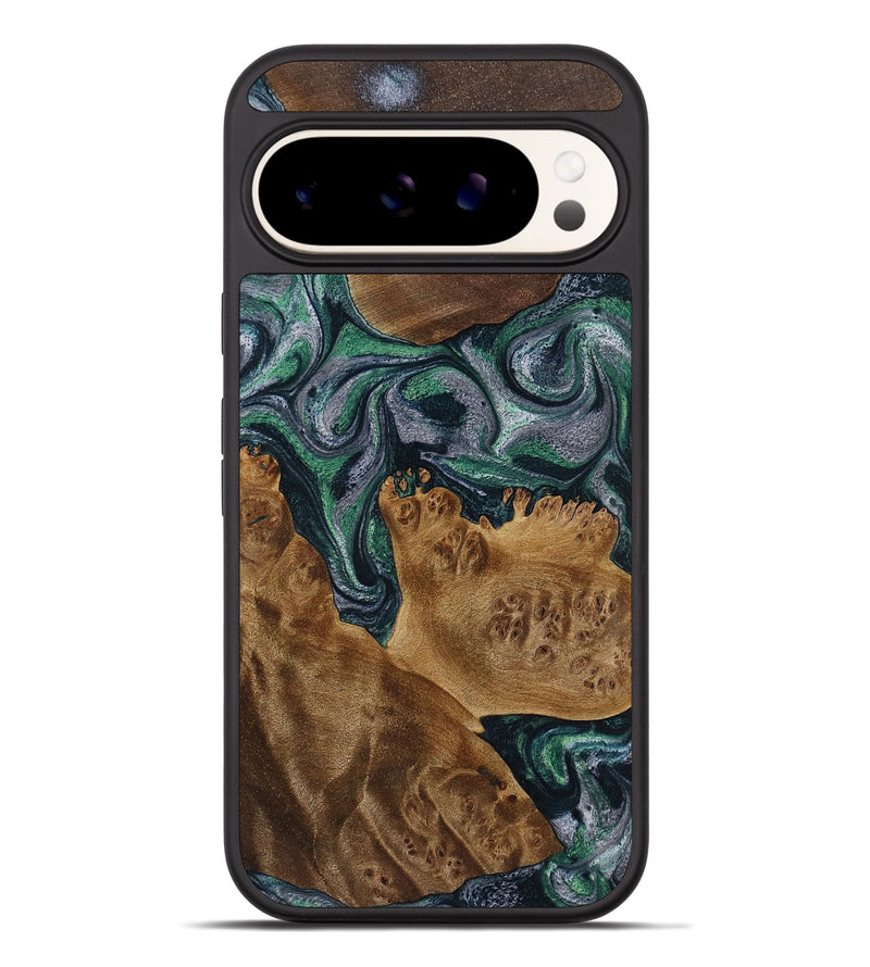 Pixel 9 Pro XL Wood Phone Case - Iris (Green, 771651)