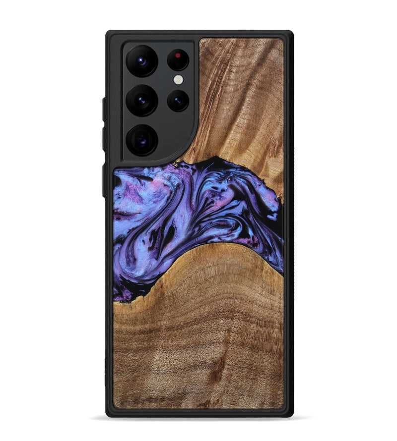 Galaxy S22 Ultra Wood Phone Case - Macy (Purple, 771813)