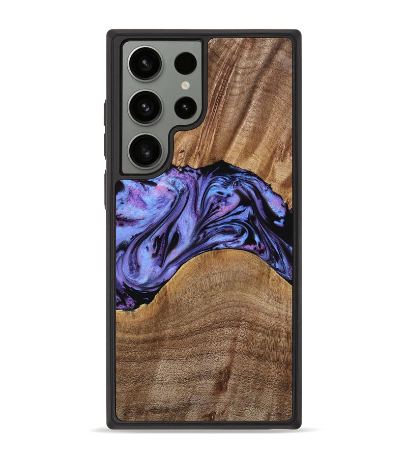 Galaxy S23 Ultra Wood Phone Case - Macy (Purple, 771813)