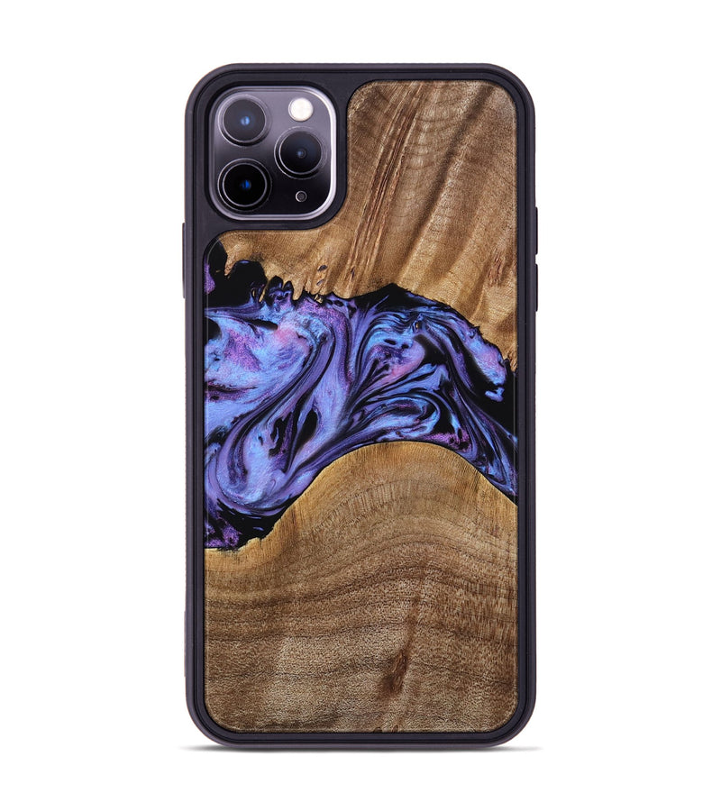 iPhone 11 Pro Max Wood Phone Case - Macy (Purple, 771813)