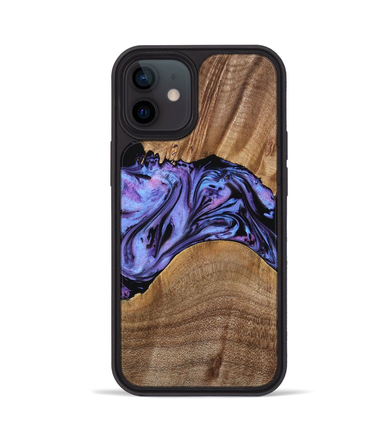 iPhone 12 Wood Phone Case - Macy (Purple, 771813)
