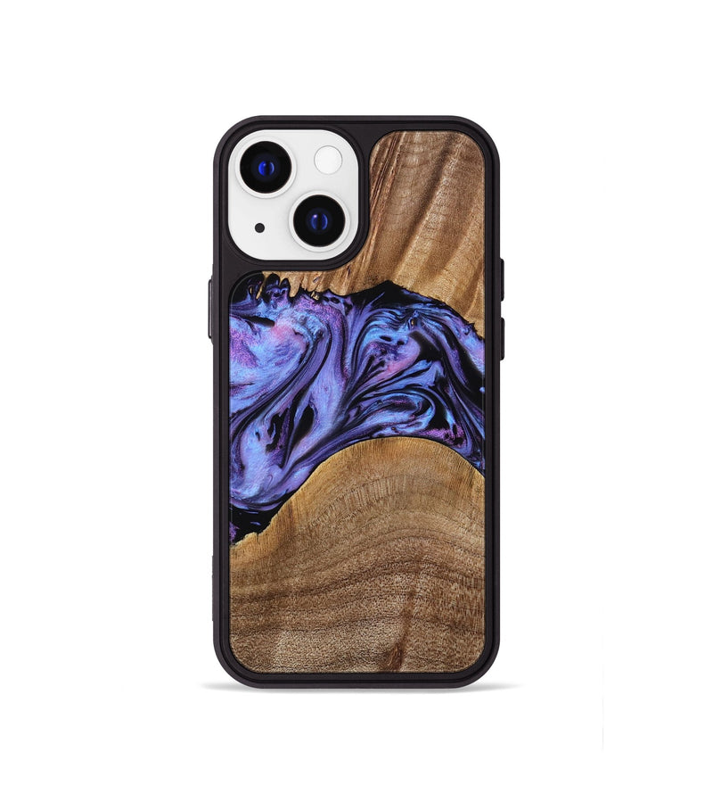 iPhone 13 mini Wood Phone Case - Macy (Purple, 771813)