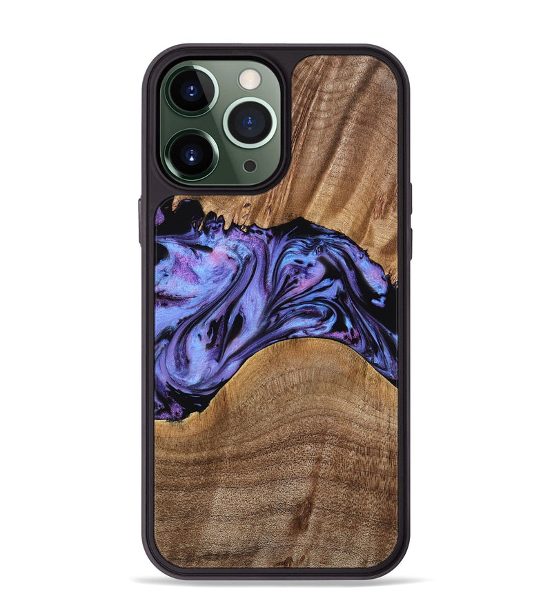 iPhone 13 Pro Max Wood Phone Case - Macy (Purple, 771813)