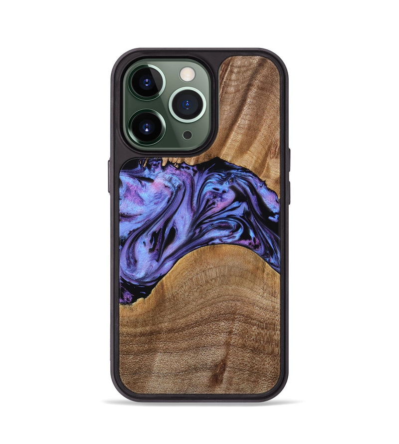 iPhone 13 Pro Wood Phone Case - Macy (Purple, 771813)