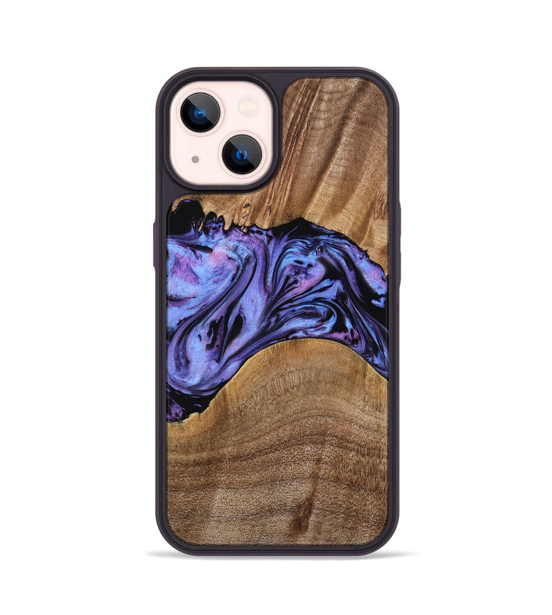 iPhone 14 Wood Phone Case - Macy (Purple, 771813)