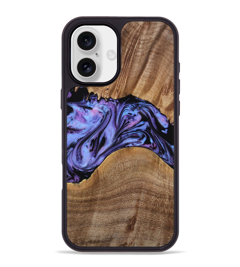 iPhone 16 Plus Wood Phone Case - Macy (Purple, 771813)