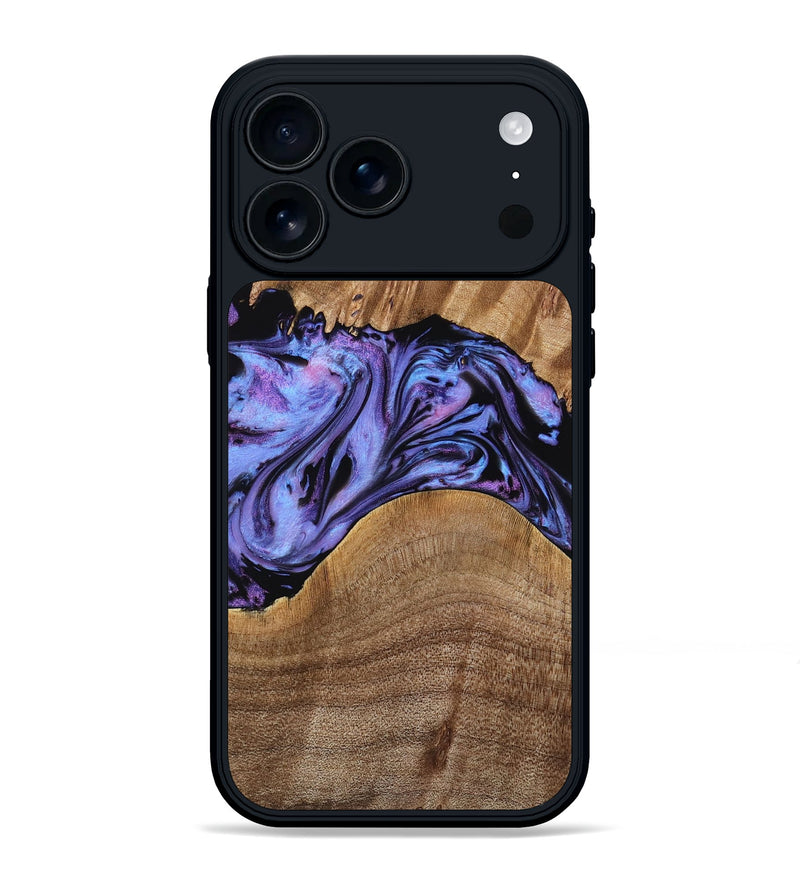 iPhone 17 Pro Max Wood Phone Case - Macy (Purple, 771813)