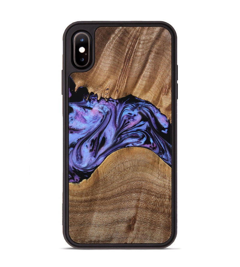 iPhone Xs Max Wood Phone Case - Macy (Purple, 771813)
