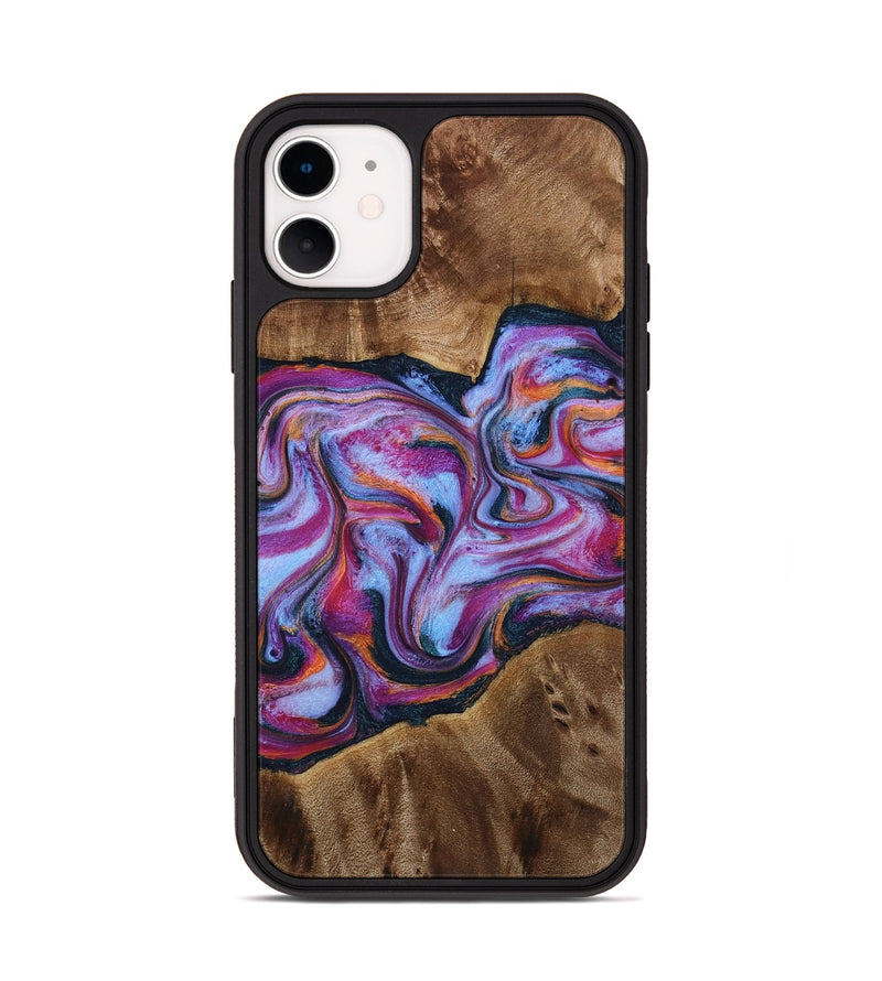 iPhone 11 Wood Phone Case - Candi (Purple, 772096)