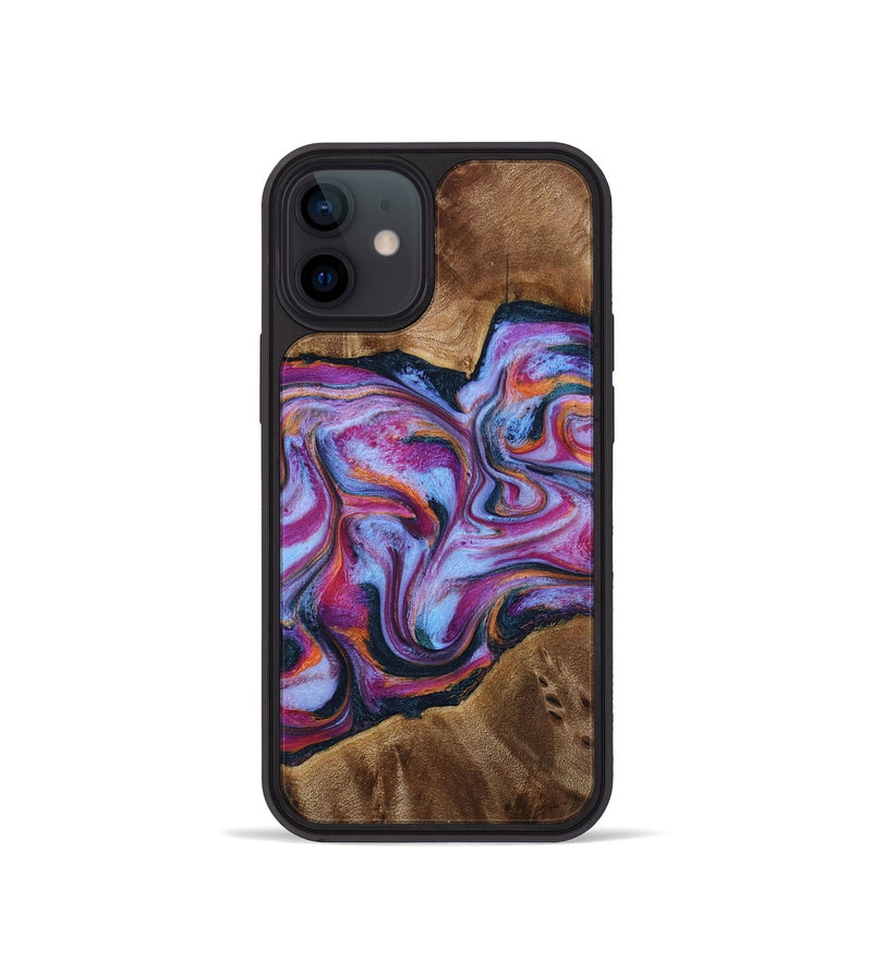iPhone 12 mini Wood Phone Case - Candi (Purple, 772096)