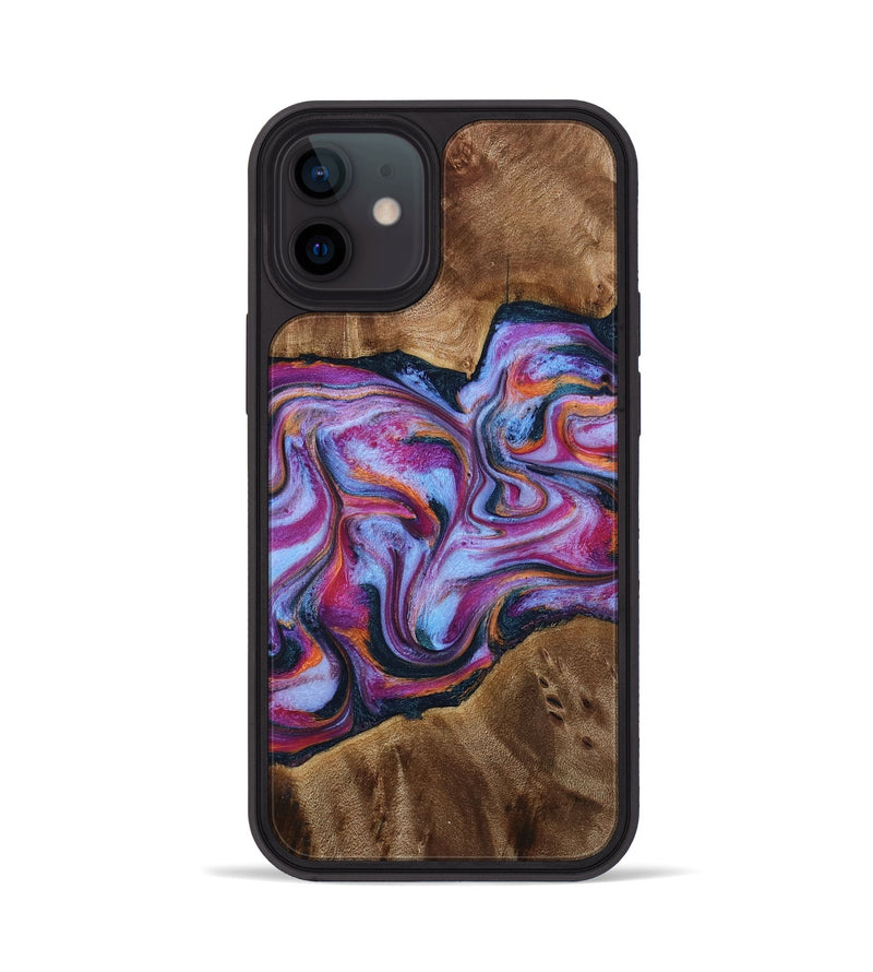 iPhone 12 Wood Phone Case - Candi (Purple, 772096)