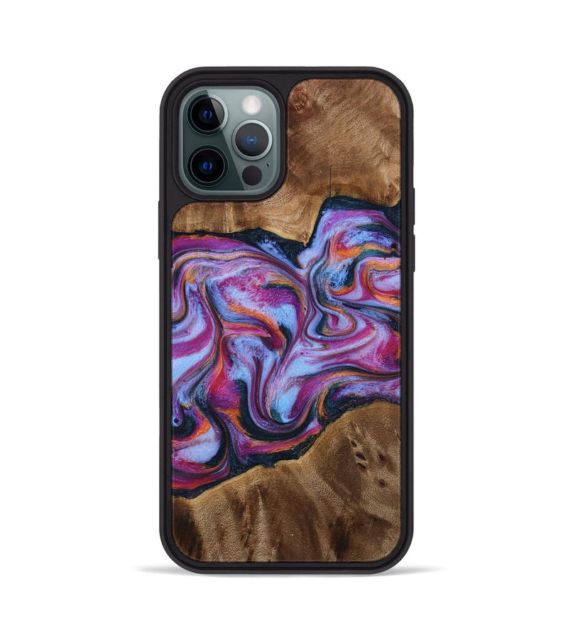 iPhone 12 Pro Wood Phone Case - Candi (Purple, 772096)
