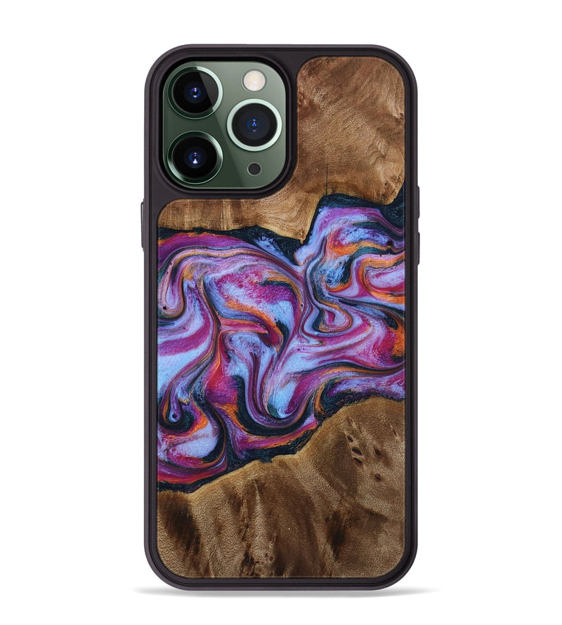 iPhone 13 Pro Max Wood Phone Case - Candi (Purple, 772096)