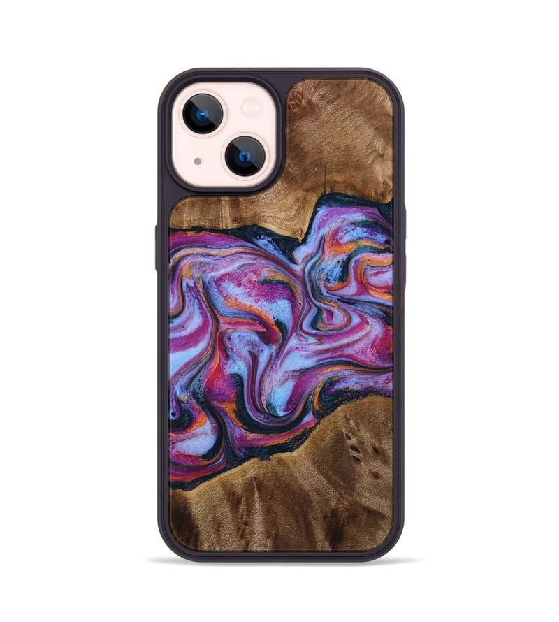 iPhone 14 Wood Phone Case - Candi (Purple, 772096)
