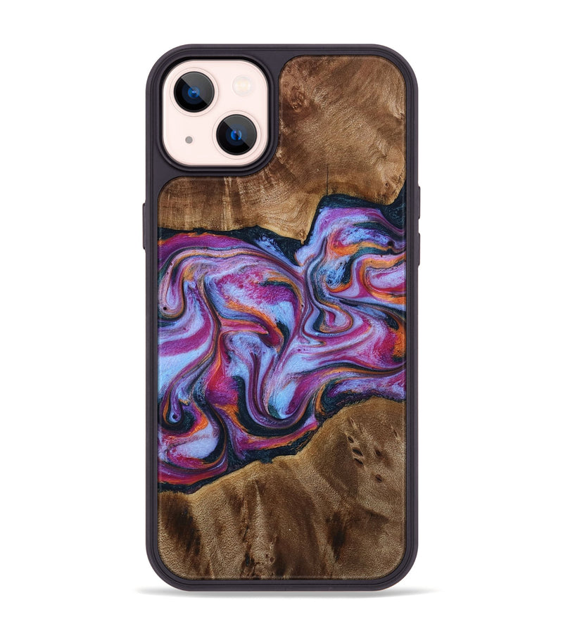 iPhone 14 Plus Wood Phone Case - Candi (Purple, 772096)