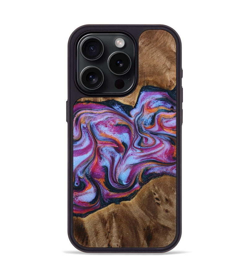 iPhone 15 Pro Wood Phone Case - Candi (Purple, 772096)