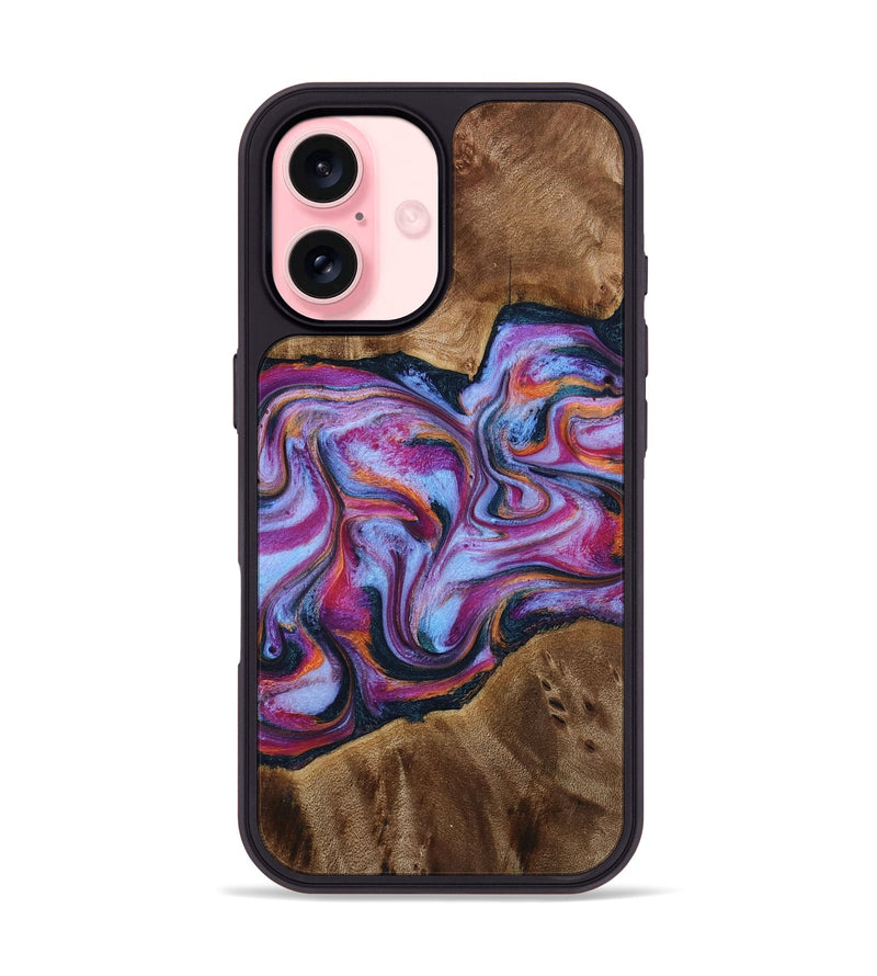 iPhone 16 Wood Phone Case - Candi (Purple, 772096)