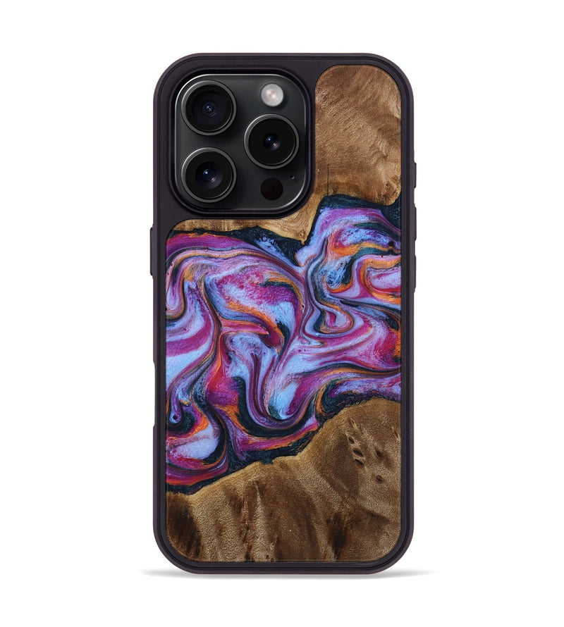 iPhone 16 Pro Wood Phone Case - Candi (Purple, 772096)
