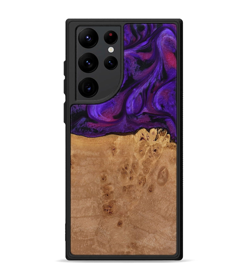Galaxy S22 Ultra Wood Phone Case - Oren (Purple, 772351)