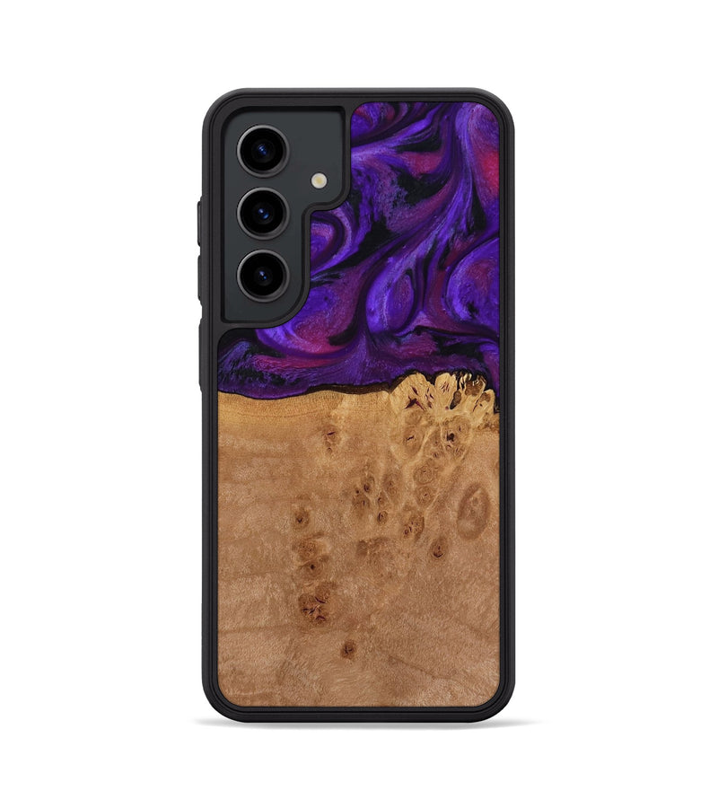 Galaxy S24 Wood Phone Case - Oren (Purple, 772351)