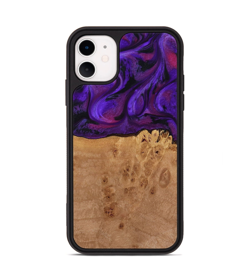 iPhone 11 Wood Phone Case - Oren (Purple, 772351)