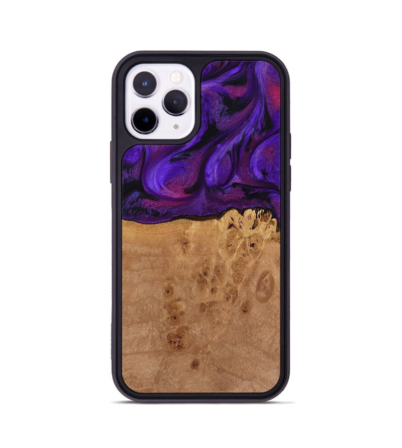iPhone 11 Pro Wood Phone Case - Oren (Purple, 772351)