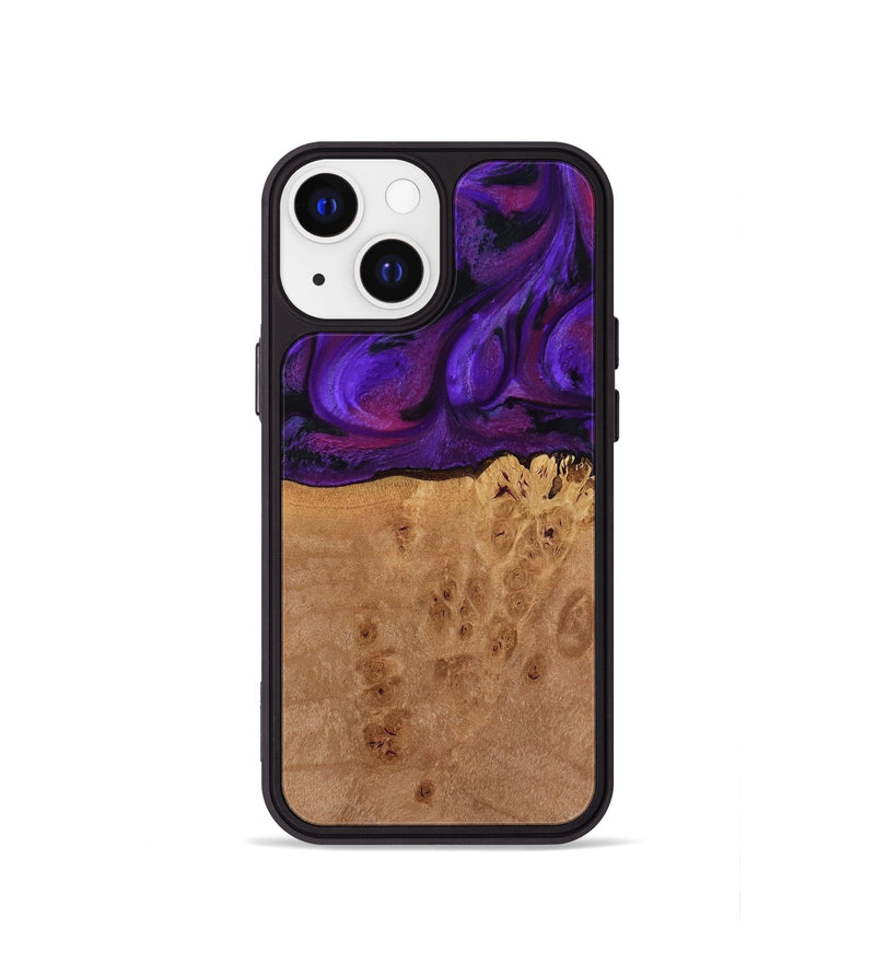 iPhone 13 mini Wood Phone Case - Oren (Purple, 772351)